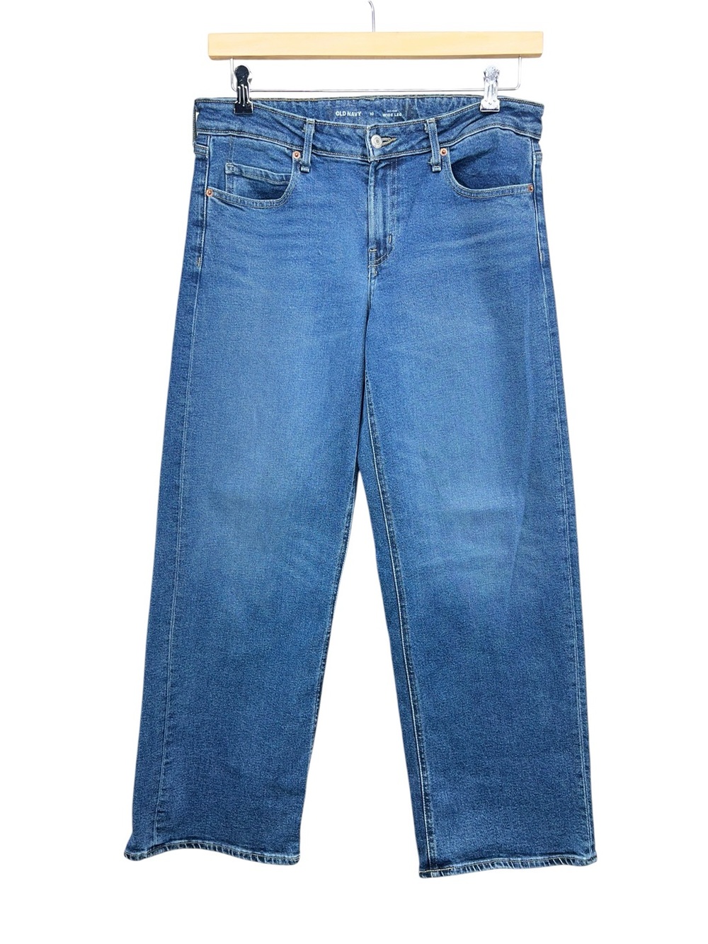 Old Navy Mid Rise Wide Leg Jeans Womens 10